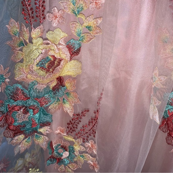 Gianni Bini Laura Floral off the shoulder Dress A25004 - Picture 9 of 14